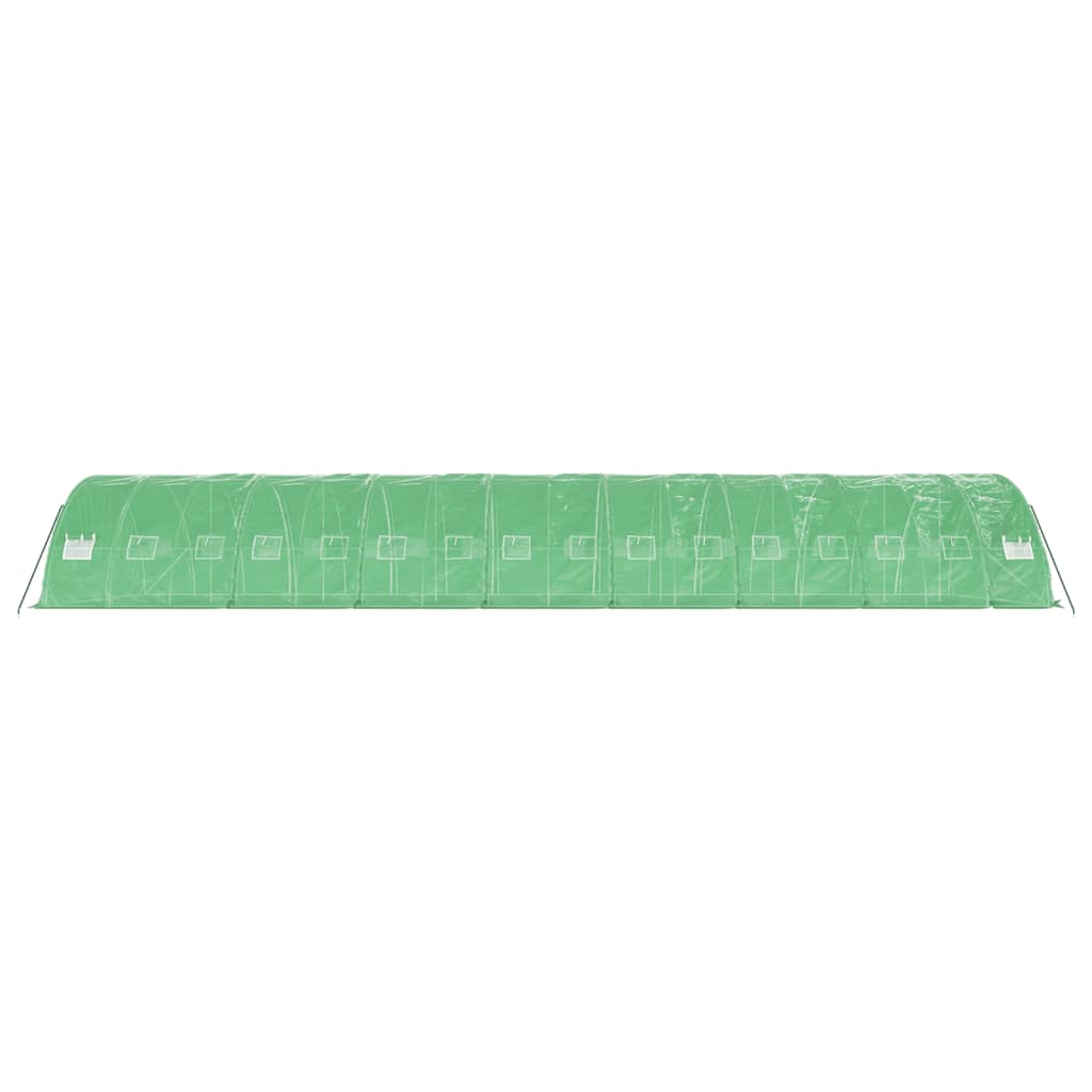 Tuinkas Met Stalen Frame 80 M² 6X5X2,3 M 16 x 5 x 2.3 m Groen