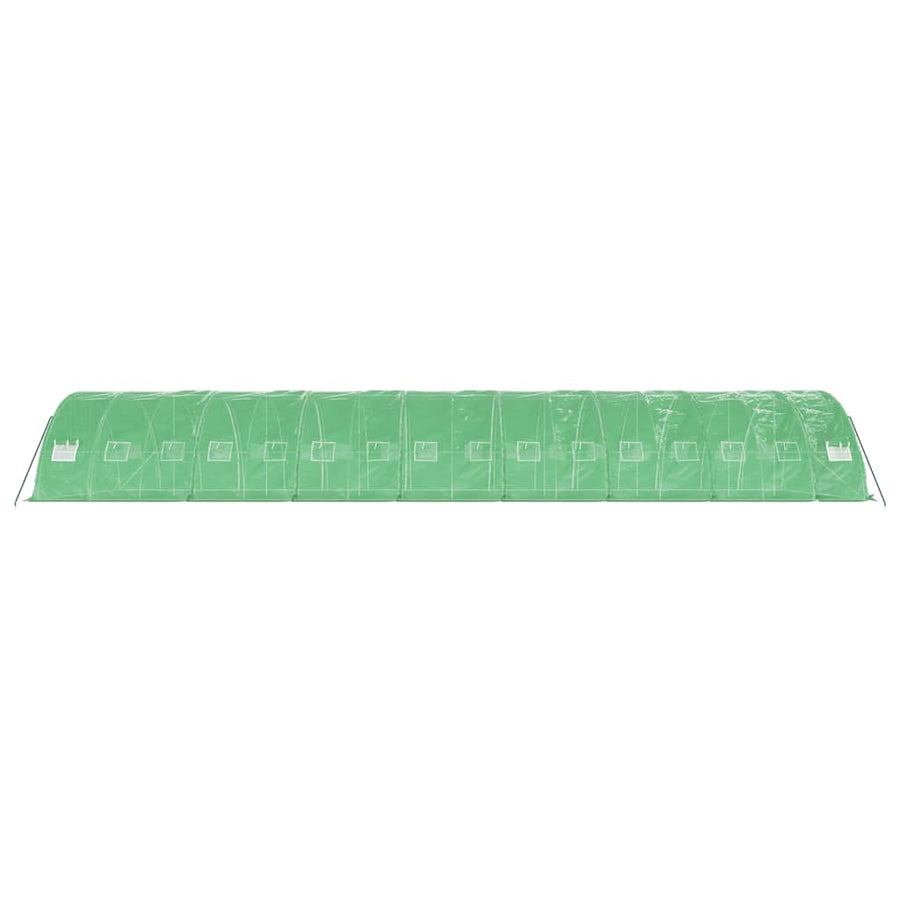 Tuinkas Met Stalen Frame 80 M² 6X5X2,3 M 16 x 5 x 2.3 m Groen