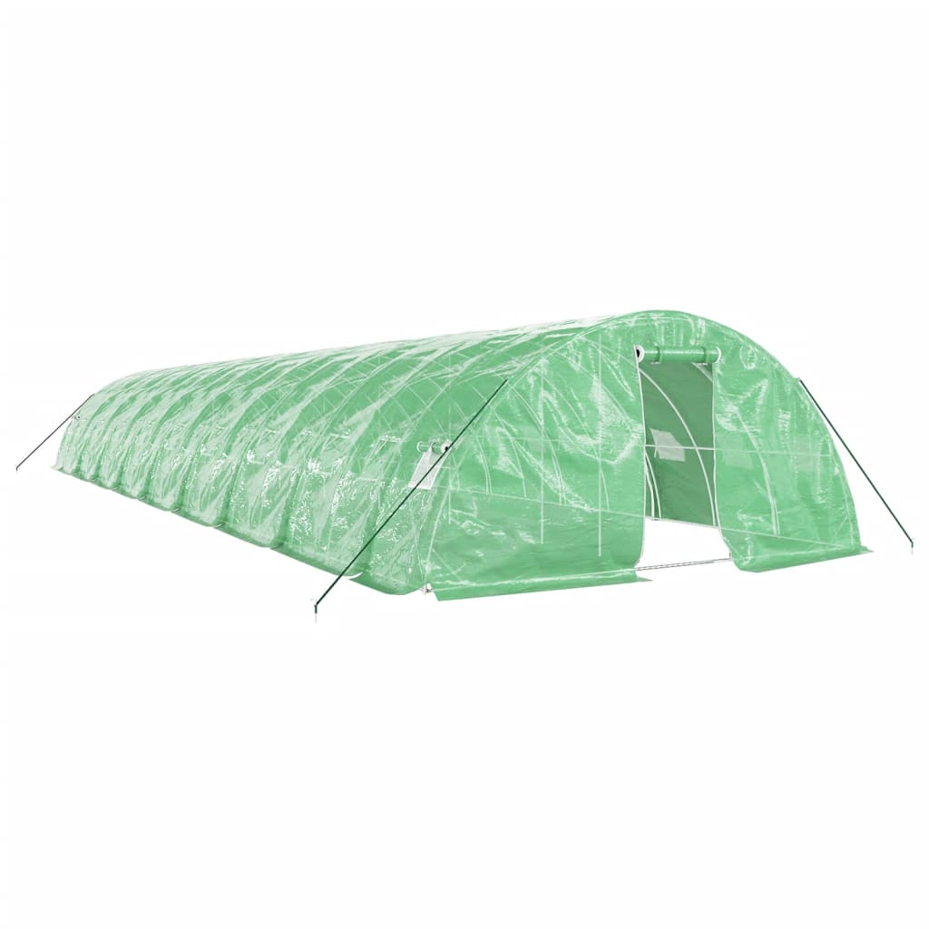 Tuinkas Met Stalen Frame 90 M² 8X5X2,3 M 18 x 5 x 2.3 m Groen