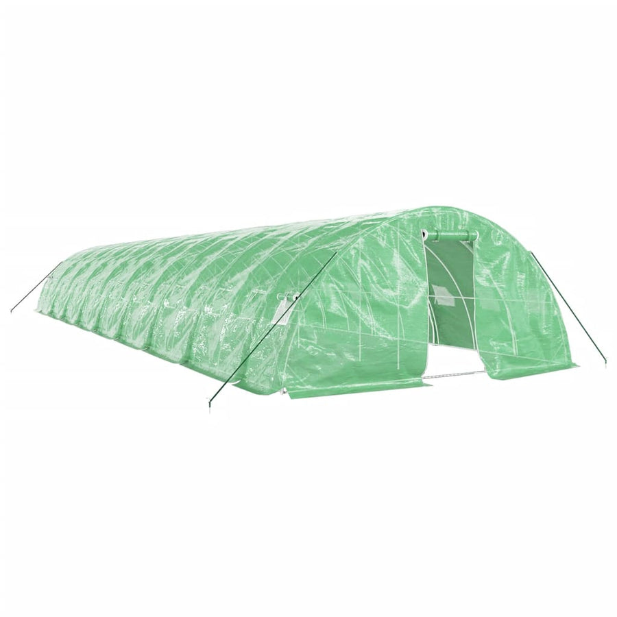 Tuinkas Met Stalen Frame 90 M² 8X5X2,3 M 18 x 5 x 2.3 m Groen