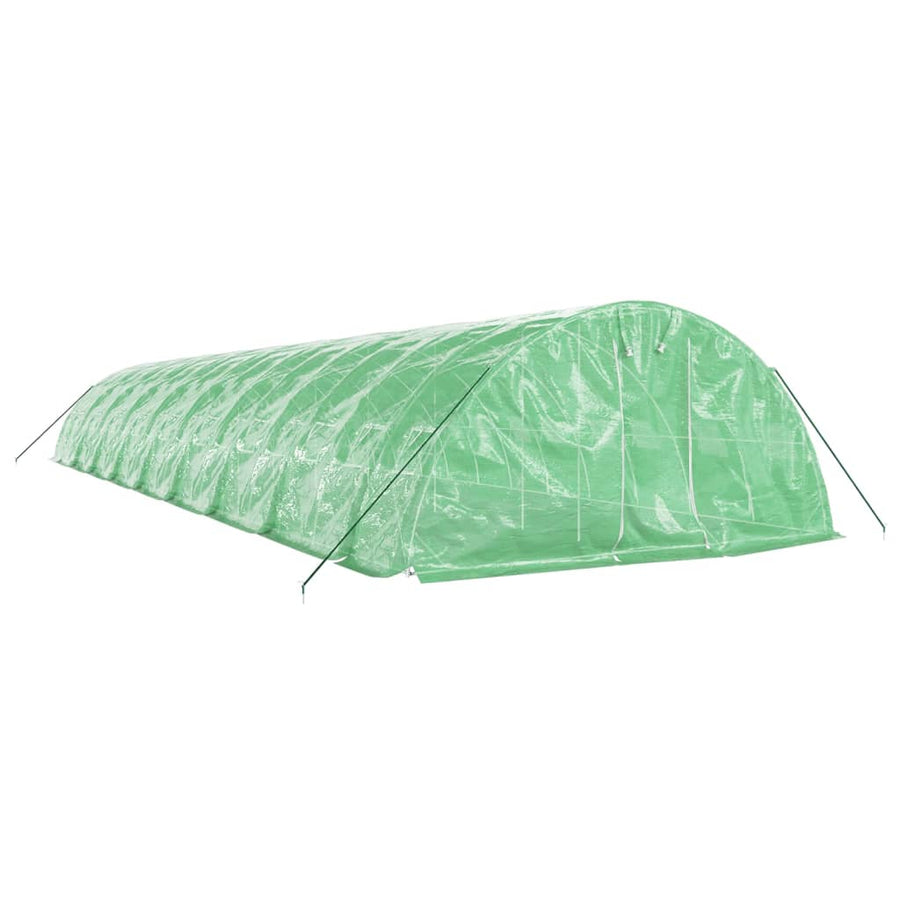 Tuinkas Met Stalen Frame 90 M² 8X5X2,3 M 18 x 5 x 2.3 m Groen