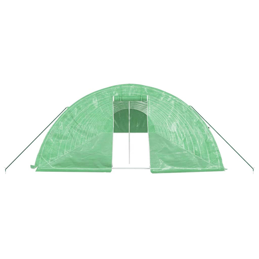 Tuinkas Met Stalen Frame 90 M² 8X5X2,3 M 18 x 5 x 2.3 m Groen