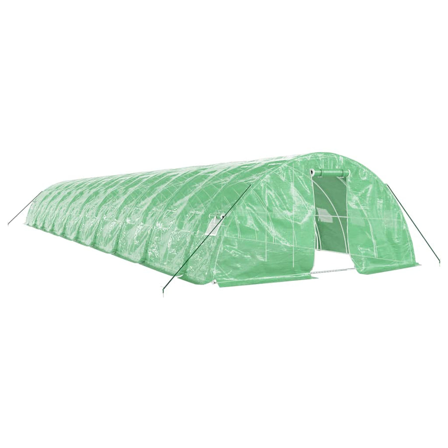 Tuinkas Met Stalen Frame 00 M² 20X5X2,3 M 20 x 5 x 2.3 m Groen