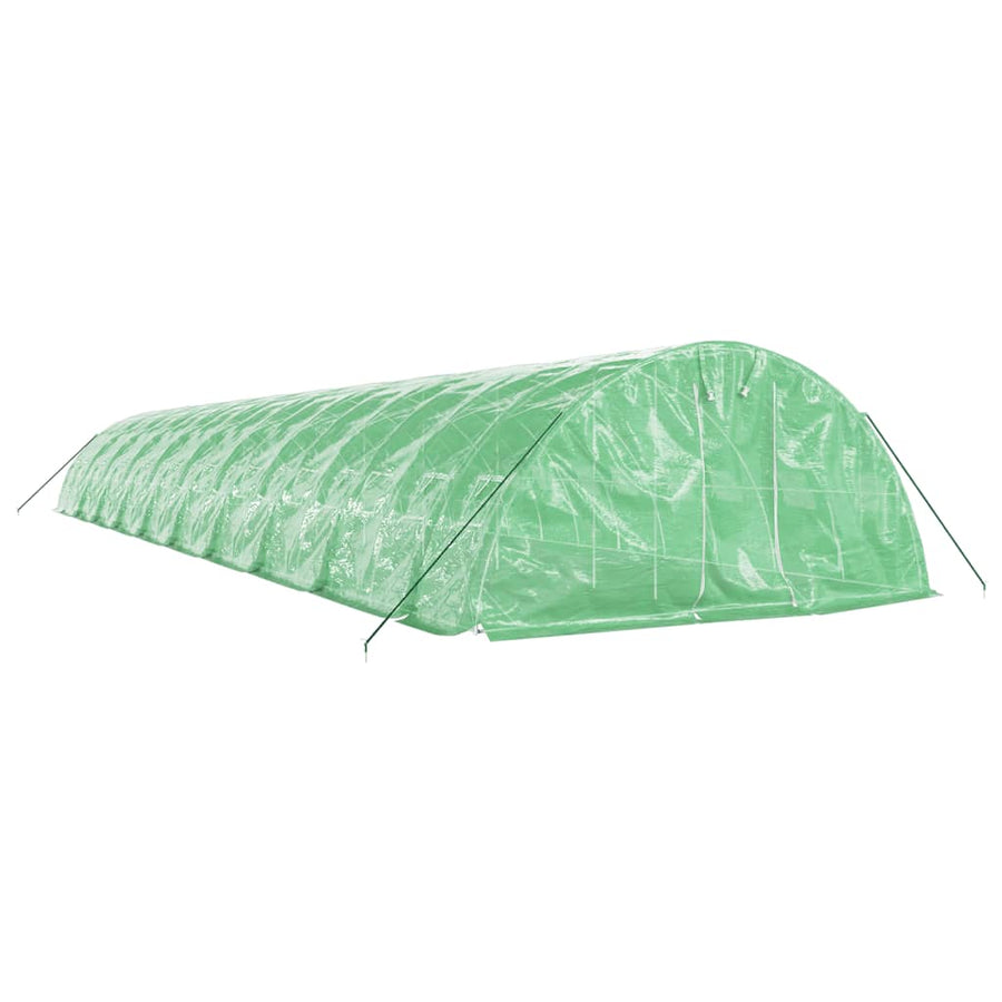 Tuinkas Met Stalen Frame 00 M² 20X5X2,3 M 20 x 5 x 2.3 m Groen