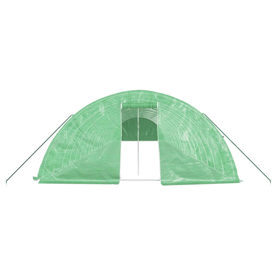 Tuinkas Met Stalen Frame 00 M² 20X5X2,3 M 20 x 5 x 2.3 m Groen