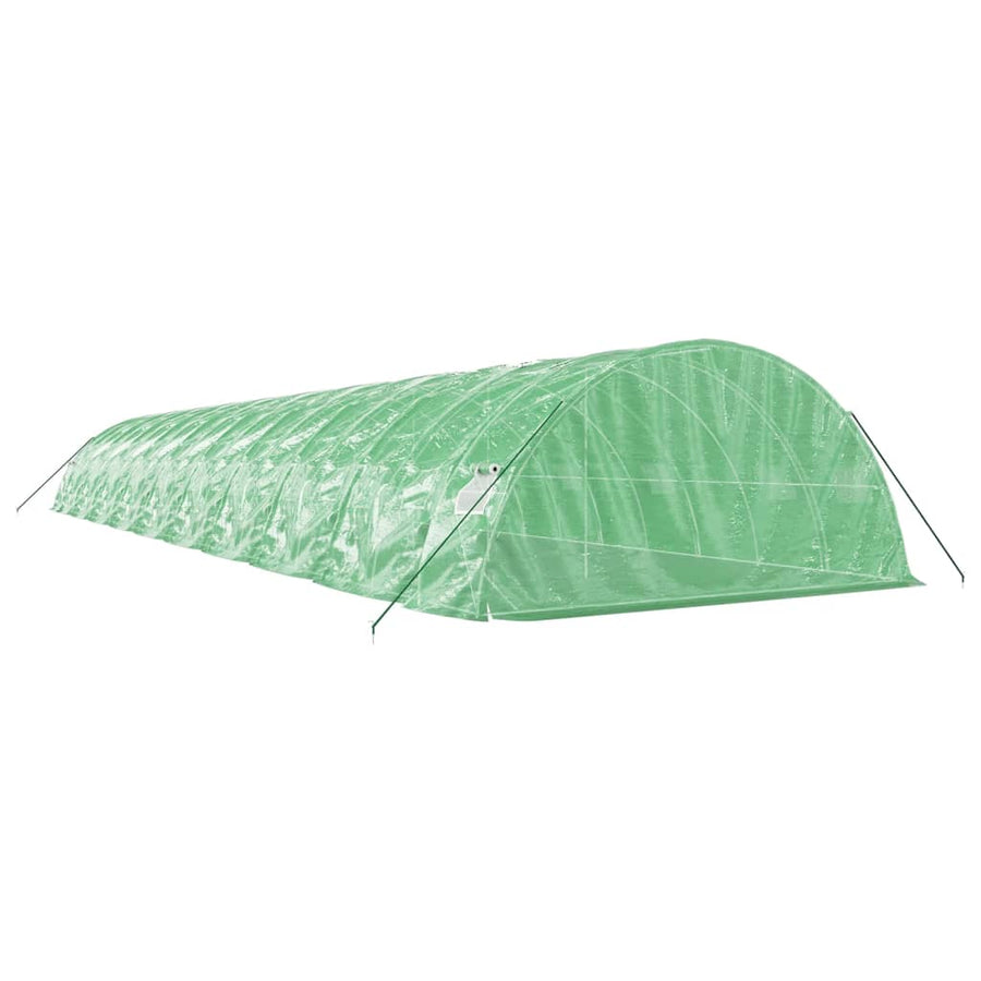 Tuinkas Met Stalen Frame 00 M² 20X5X2,3 M 20 x 5 x 2.3 m Groen