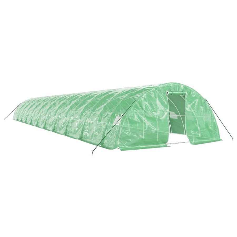 Tuinkas Met Stalen Frame 0 M² 22X5X2,3 M 22 x 5 x 2.3 m Groen