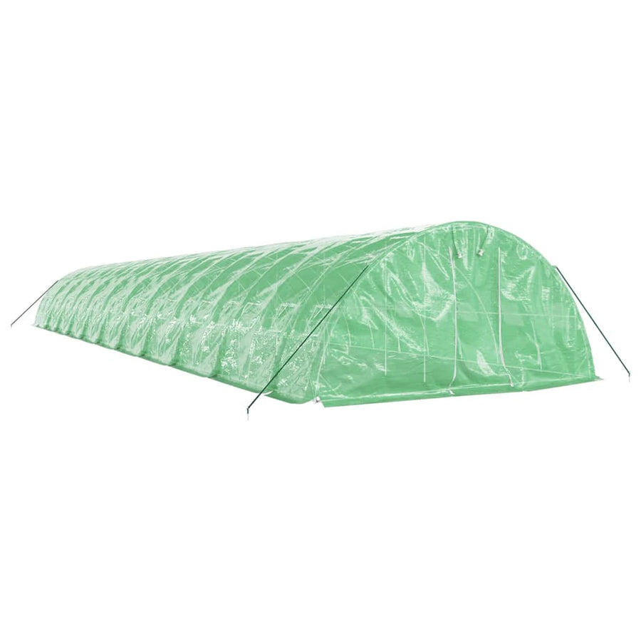 Tuinkas Met Stalen Frame 0 M² 22X5X2,3 M 22 x 5 x 2.3 m Groen