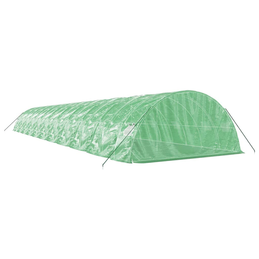Tuinkas Met Stalen Frame 0 M² 22X5X2,3 M 22 x 5 x 2.3 m Groen