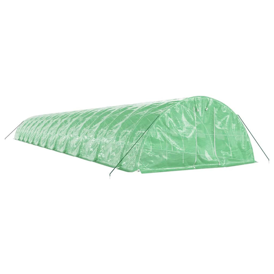 Tuinkas Met Stalen Frame 20 M² 24X5X2,3 M 24 x 5 x 2.3 m Groen
