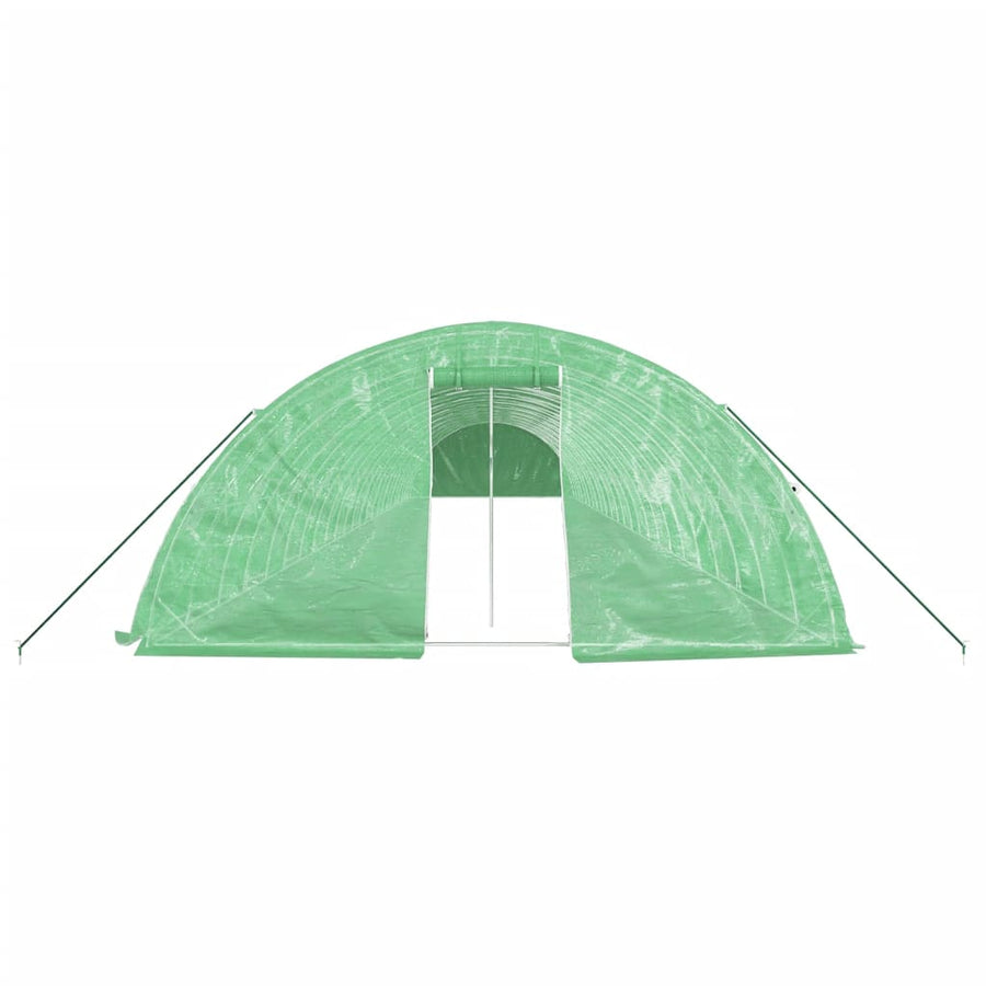 Tuinkas Met Stalen Frame 20 M² 24X5X2,3 M 24 x 5 x 2.3 m Groen