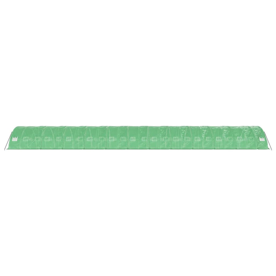 Tuinkas Met Stalen Frame 20 M² 24X5X2,3 M 24 x 5 x 2.3 m Groen