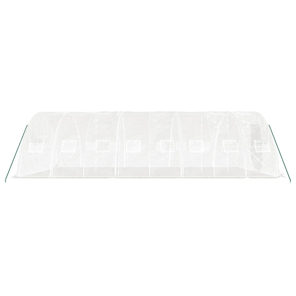 Tuinkas Met Stalen Frame 40 M² 8X5X2,3 M 8 x 5 x 2.3 m Wit