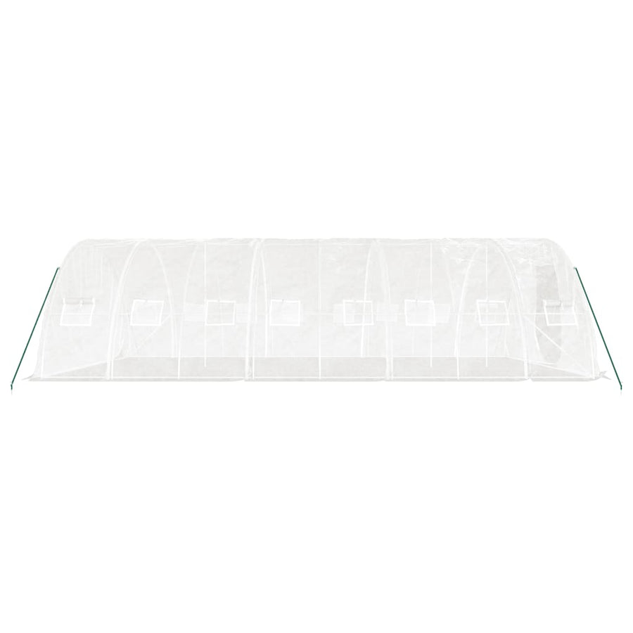 Tuinkas Met Stalen Frame 40 M² 8X5X2,3 M 8 x 5 x 2.3 m Wit