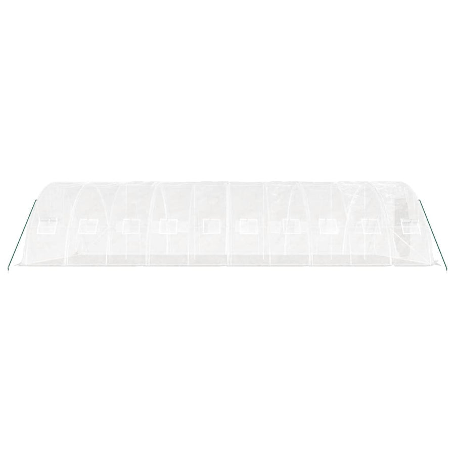 Tuinkas Met Stalen Frame 50 M² 10X5X2,3 M 10 x 5 x 2.3 m Wit