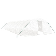 Tuinkas Met Stalen Frame 70 M² 14X5X2,3 M 14 x 5 x 2.3 m Wit