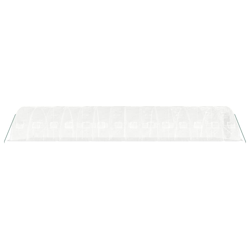 Tuinkas Met Stalen Frame 70 M² 14X5X2,3 M 14 x 5 x 2.3 m Wit