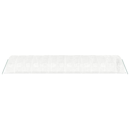 Tuinkas Met Stalen Frame 70 M² 14X5X2,3 M 14 x 5 x 2.3 m Wit