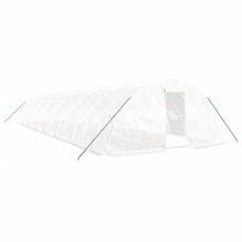 Tuinkas Met Stalen Frame 80 M² 16X5X2,3 M 16 x 5 x 2.3 m Wit