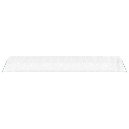 Tuinkas Met Stalen Frame 80 M² 16X5X2,3 M 16 x 5 x 2.3 m Wit