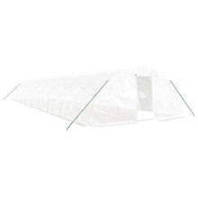 Tuinkas Met Stalen Frame 90 M² 18X5X2,3 M 18 x 5 x 2.3 m Wit