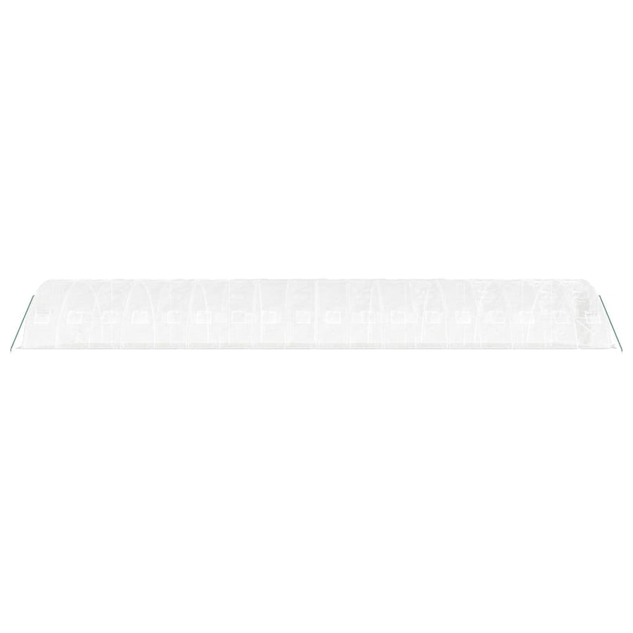 Tuinkas Met Stalen Frame 90 M² 18X5X2,3 M 18 x 5 x 2.3 m Wit