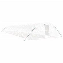Tuinkas Met Stalen Frame 110 M² 22X5X2,3 M 22 x 5 x 2.3 m Wit