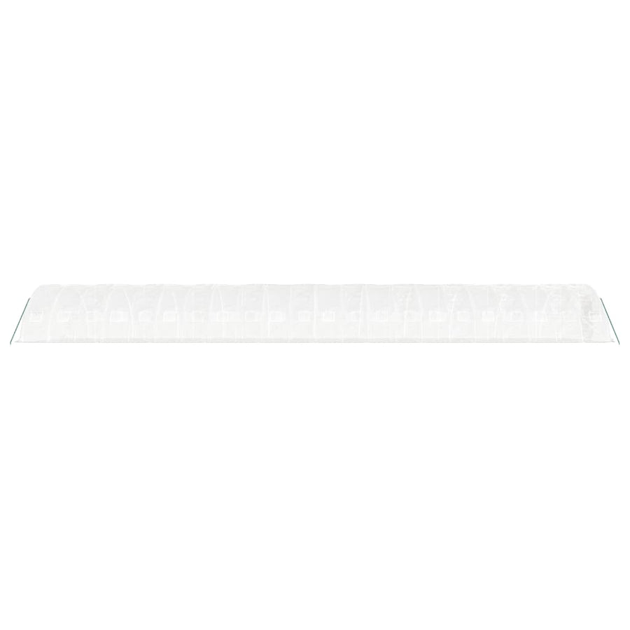 Tuinkas Met Stalen Frame 110 M² 22X5X2,3 M 22 x 5 x 2.3 m Wit