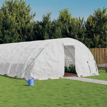 Tuinkas Met Stalen Frame 110 M² 22X5X2,3 M 22 x 5 x 2.3 m Wit