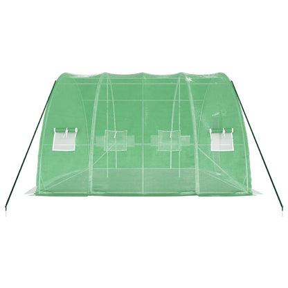 Tuinkas Met Stalen Frame 24 M² 6X4X2,85 M 6 x 4 x 2.85 m Groen