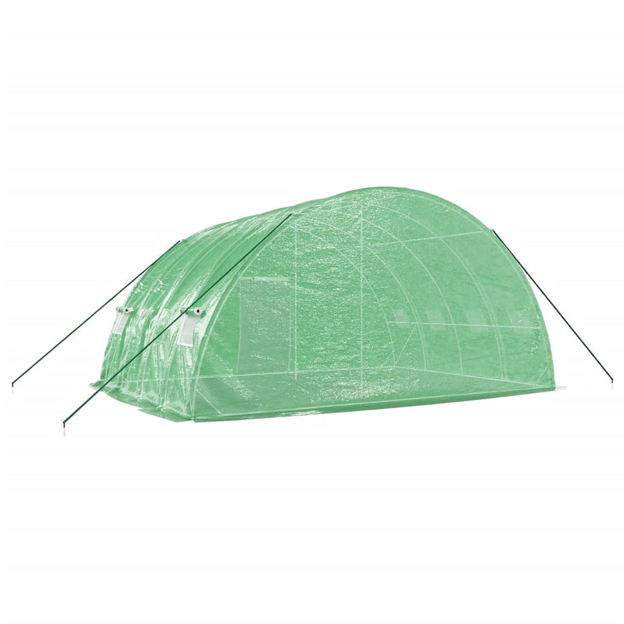 Tuinkas Met Stalen Frame 24 M² 6X4X2,85 M 6 x 4 x 2.85 m Groen