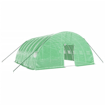 Tuinkas Met Stalen Frame 36 M² 6X6X2,85 M 6 x 6 x 2.85 m Groen