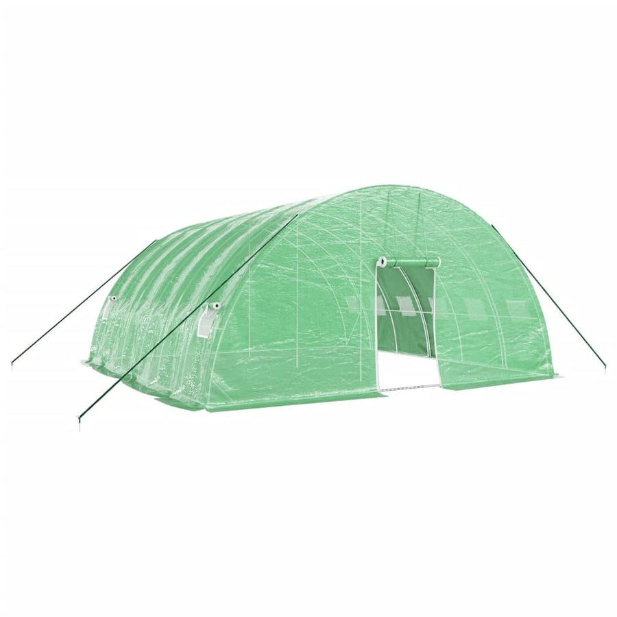 Tuinkas Met Stalen Frame 36 M² 6X6X2,85 M 6 x 6 x 2.85 m Groen