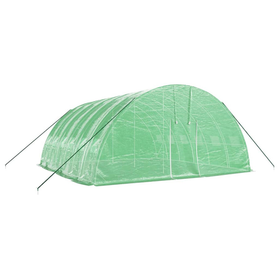 Tuinkas Met Stalen Frame 36 M² 6X6X2,85 M 6 x 6 x 2.85 m Groen