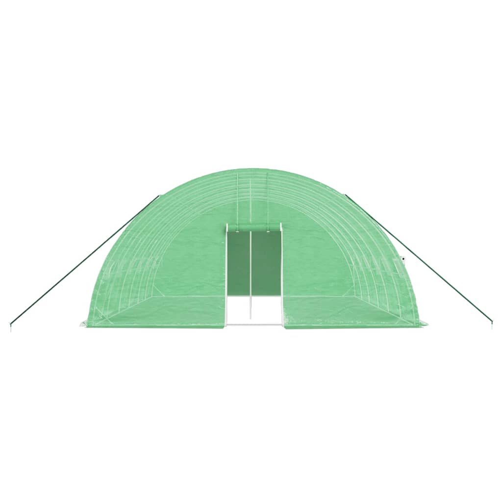 Tuinkas Met Stalen Frame 36 M² 6X6X2,85 M 6 x 6 x 2.85 m Groen