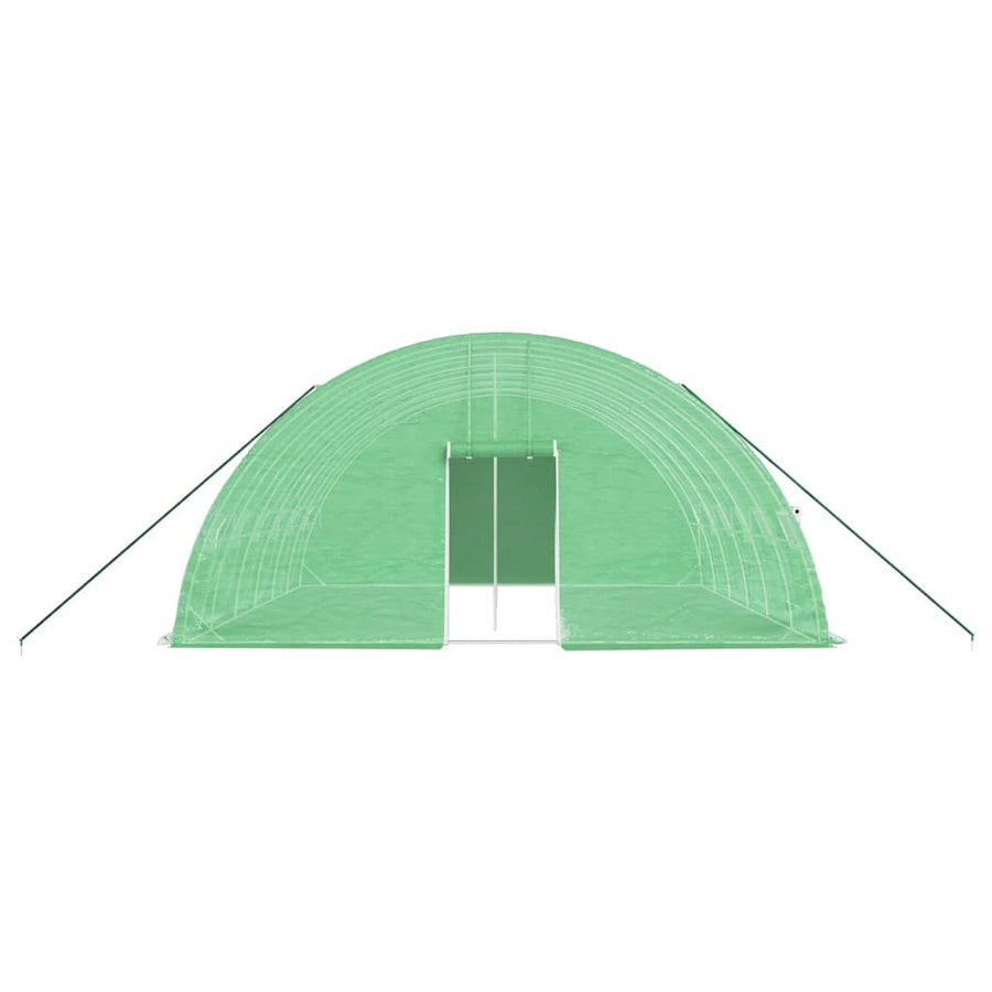 Tuinkas Met Stalen Frame 36 M² 6X6X2,85 M 6 x 6 x 2.85 m Groen