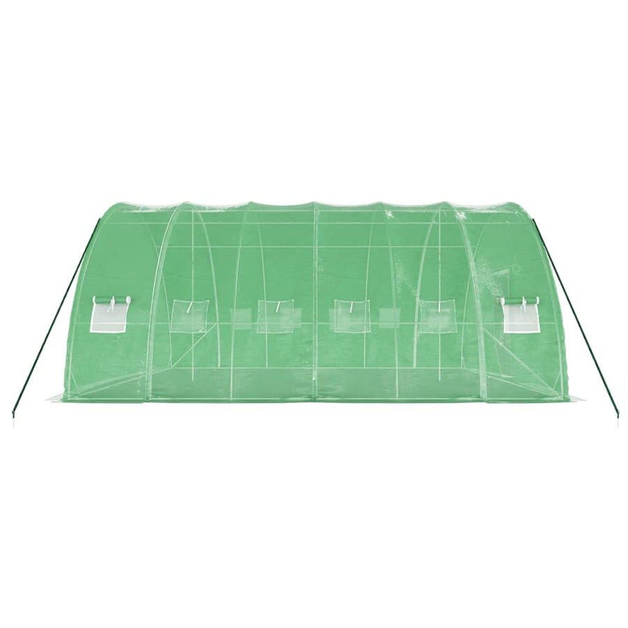 Tuinkas Met Stalen Frame 36 M² 6X6X2,85 M 6 x 6 x 2.85 m Groen
