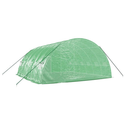 Tuinkas Met Stalen Frame 36 M² 6X6X2,85 M 6 x 6 x 2.85 m Groen