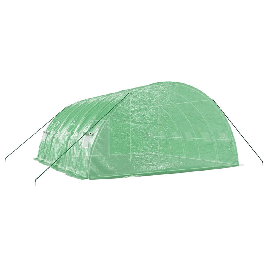 Tuinkas Met Stalen Frame 36 M² 6X6X2,85 M 6 x 6 x 2.85 m Groen