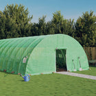 Garden greenhouse with steel frame 36 m² 6x6x2.85 m green