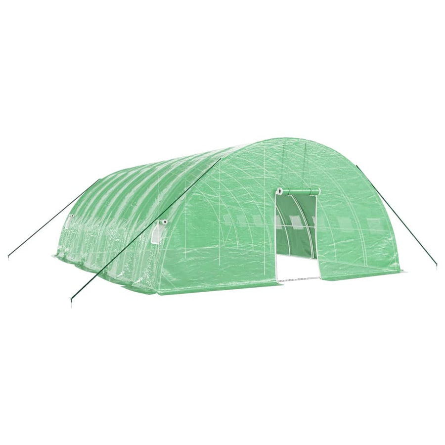 Tuinkas Met Stalen Frame 48 M² 8X6X2,85 M 8 x 6 x 2.85 m Groen