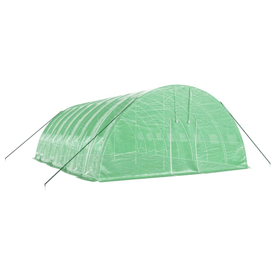 Tuinkas Met Stalen Frame 48 M² 8X6X2,85 M 8 x 6 x 2.85 m Groen