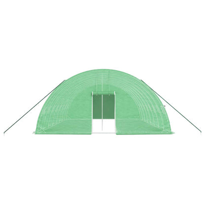 Tuinkas Met Stalen Frame 48 M² 8X6X2,85 M 8 x 6 x 2.85 m Groen