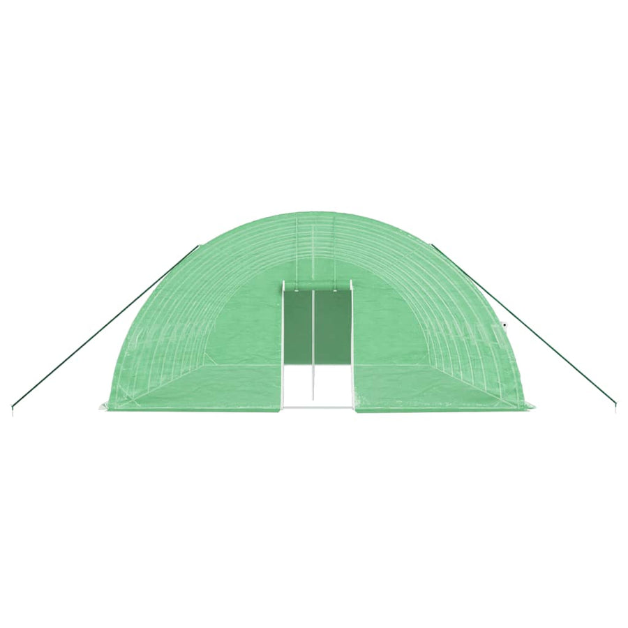 Tuinkas Met Stalen Frame 48 M² 8X6X2,85 M 8 x 6 x 2.85 m Groen
