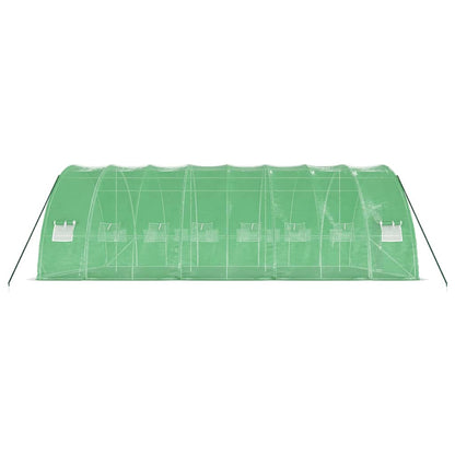 Tuinkas Met Stalen Frame 48 M² 8X6X2,85 M 8 x 6 x 2.85 m Groen