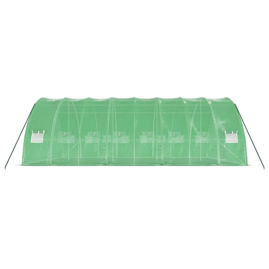 Tuinkas Met Stalen Frame 48 M² 8X6X2,85 M 8 x 6 x 2.85 m Groen