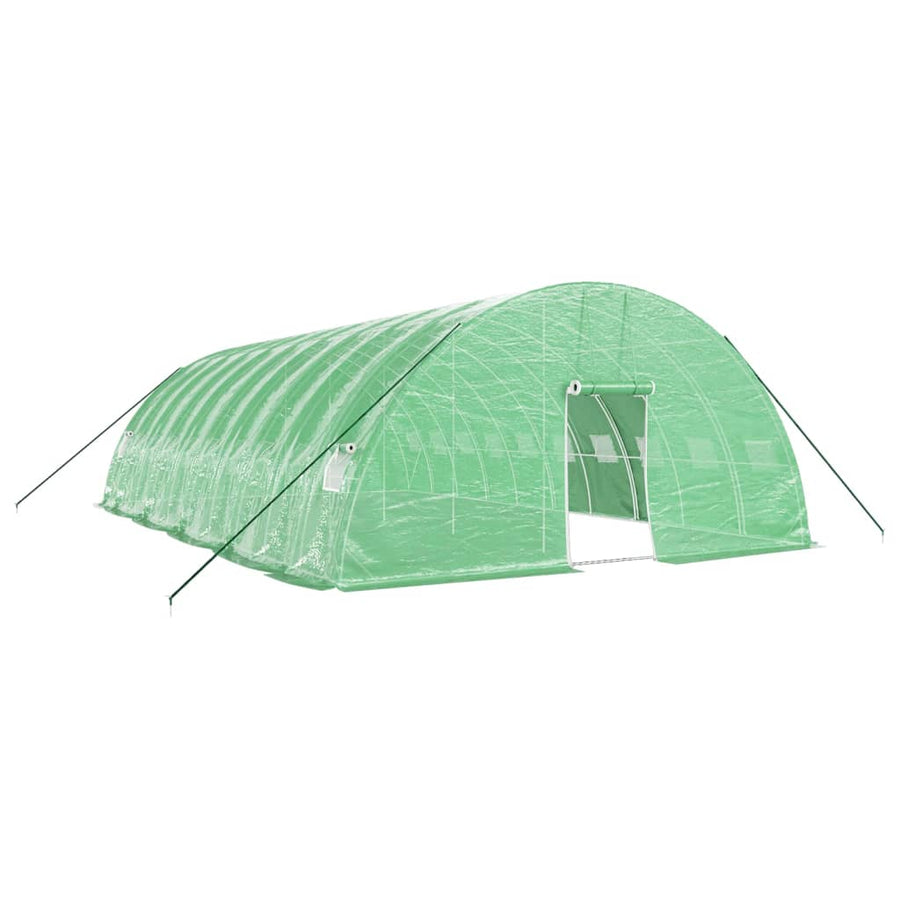 Tuinkas Met Stalen Frame 60 M² 0X6X2,85 M 10 x 6 x 2.85 m Groen