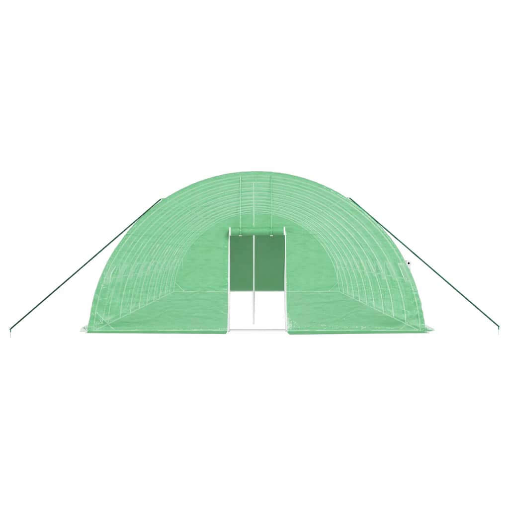 Tuinkas Met Stalen Frame 60 M² 0X6X2,85 M 10 x 6 x 2.85 m Groen