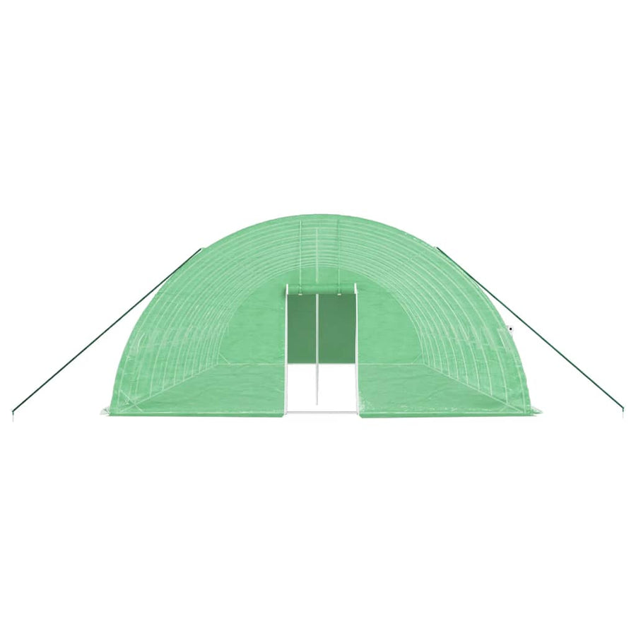Tuinkas Met Stalen Frame 60 M² 0X6X2,85 M 10 x 6 x 2.85 m Groen