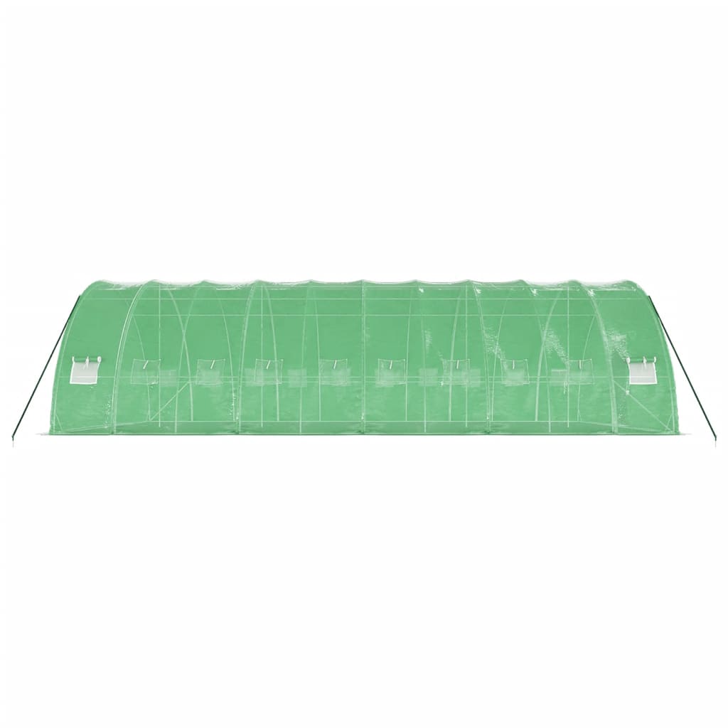 Tuinkas Met Stalen Frame 60 M² 0X6X2,85 M 10 x 6 x 2.85 m Groen